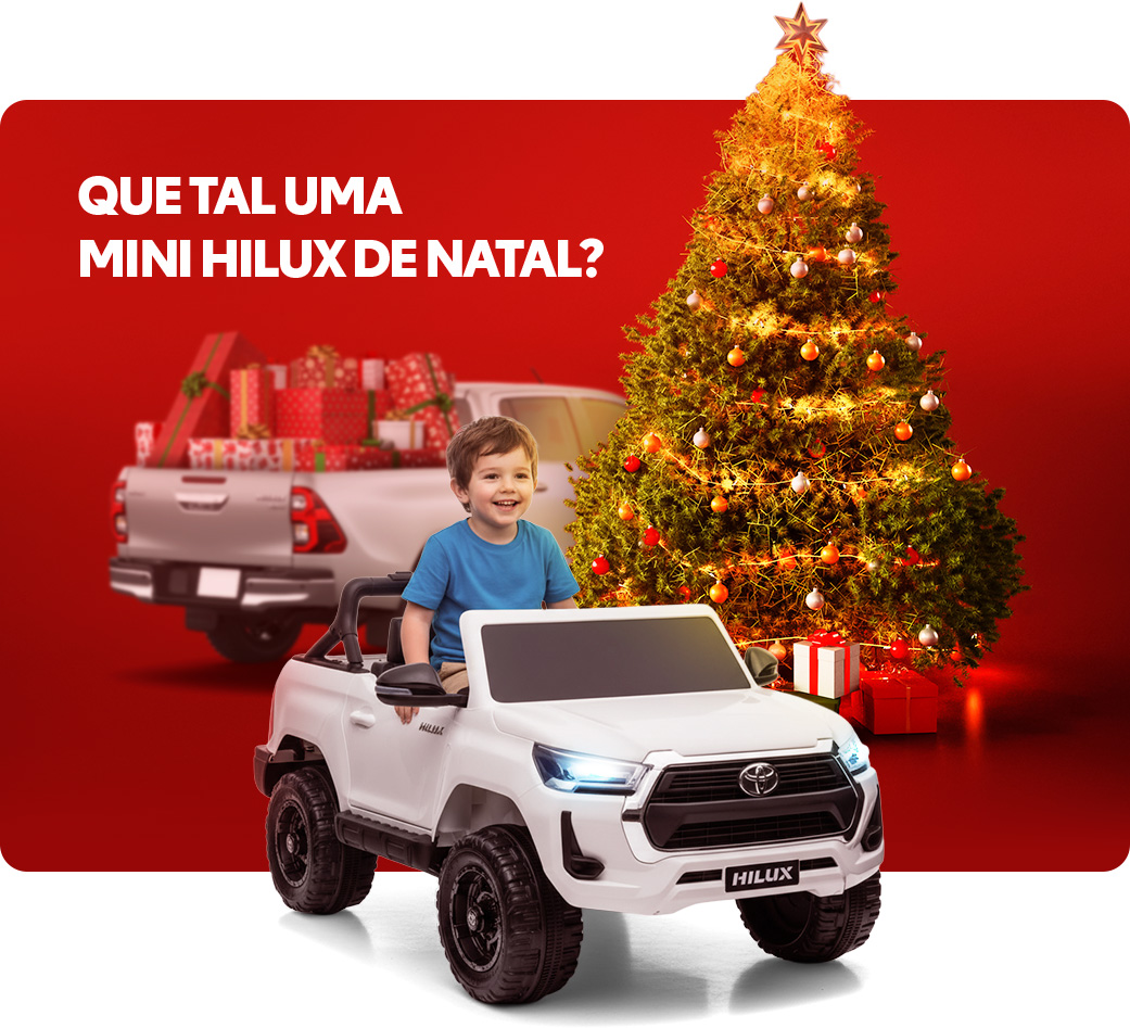 Que tal uma mini hilux de natal?